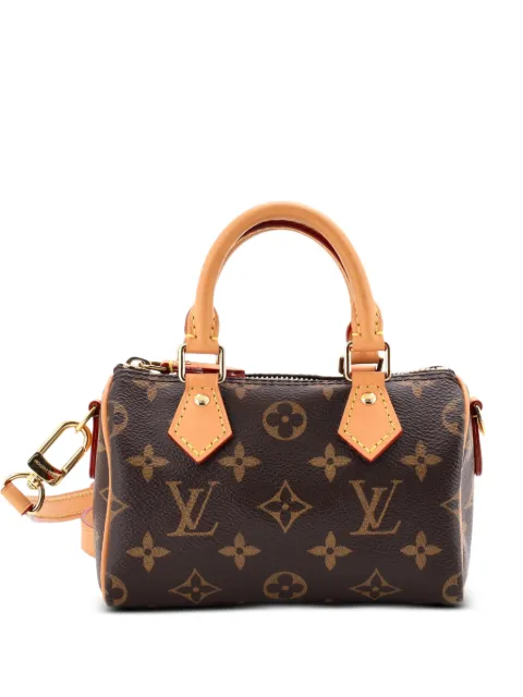 Louis Vuitton Pre-Owned Speedy Bandouliere NM Bag Monogram Canvas Nano crossbody bag Brown TGCUID8O7TB4EF1K