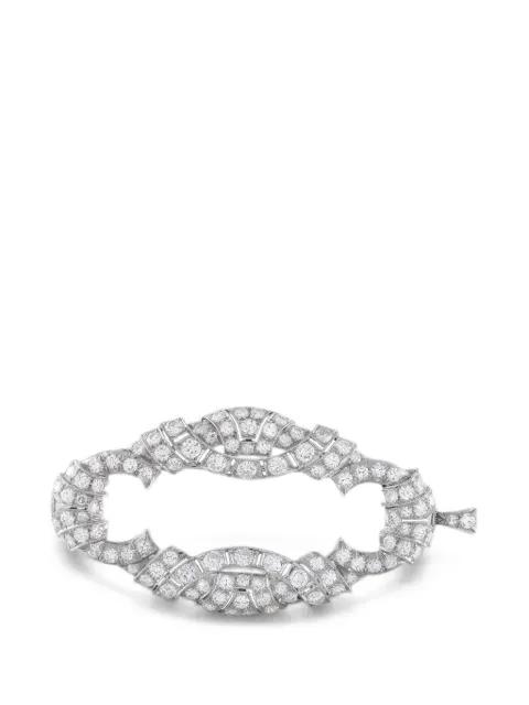 LB Exclusive diamond plaque brooch Silver MF04062426