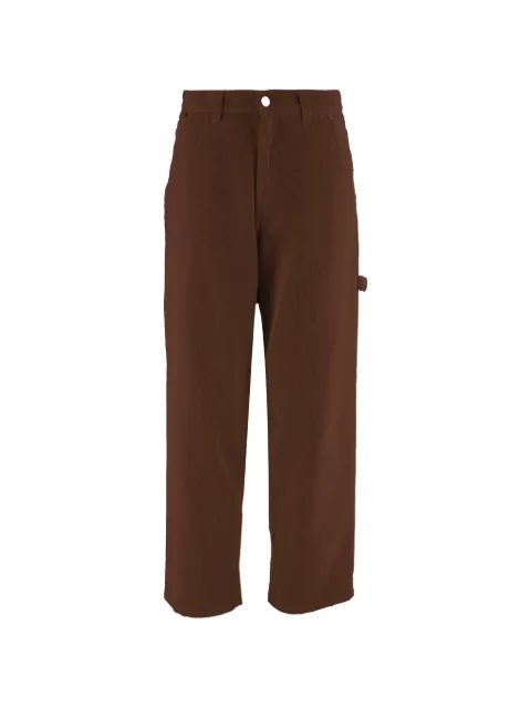Haikure corduroy straight-leg trousers Brown HEW03376GF184PX