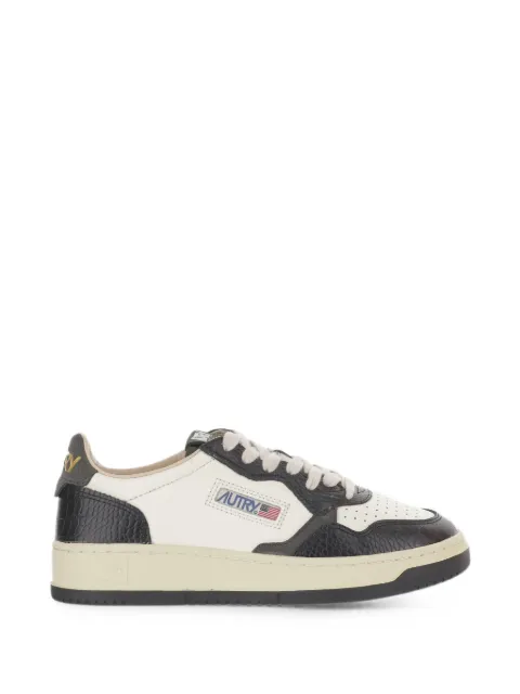 Autry Medalist croc-effect low-top sneakers White AULWCZ05