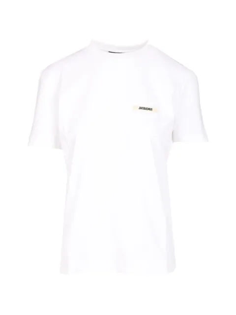Jacquemus logo-tag T-shirt White TSW00550AJ00029