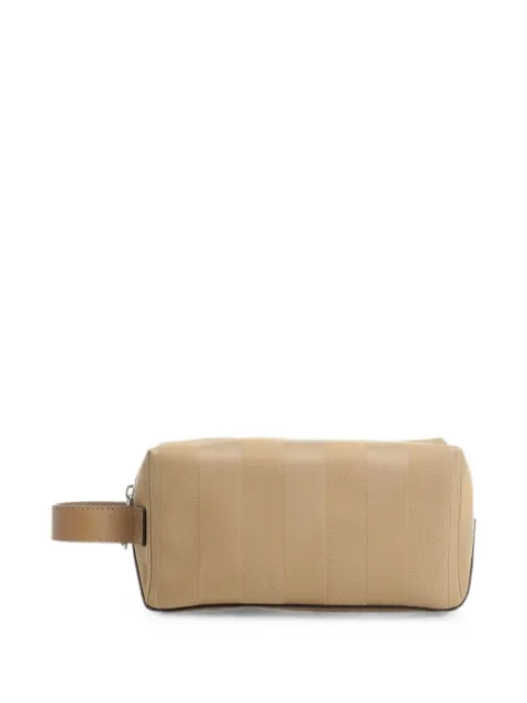 FENDI Lui Pequin-stripe wash bag Neutrals 7N0170