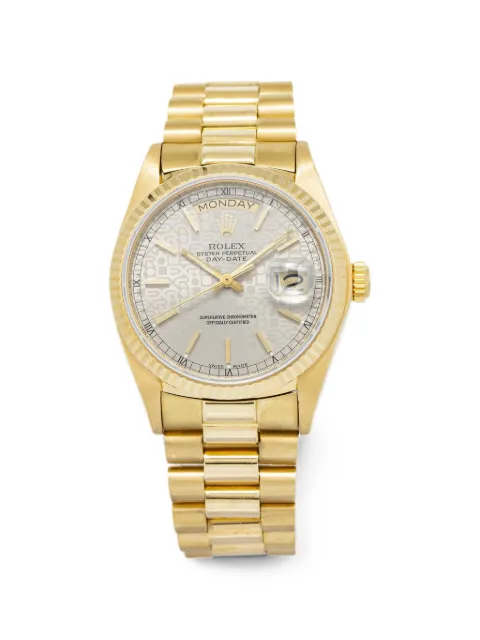 Rolex Day-Date fluted bezel 36mm watch Neutrals 18038