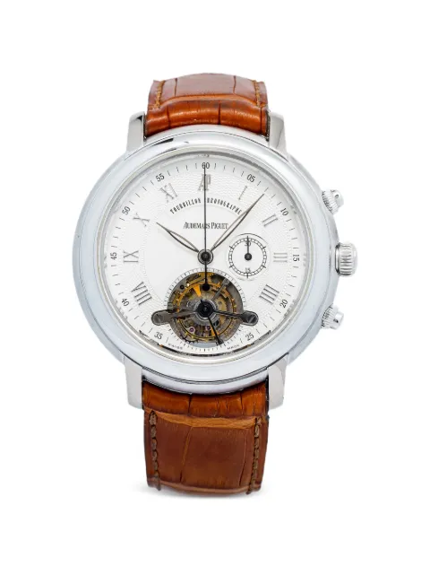Audemars Piguet pre owned Jules Audemars Tourbillon Chronograph 43mm watch White 25909BC
