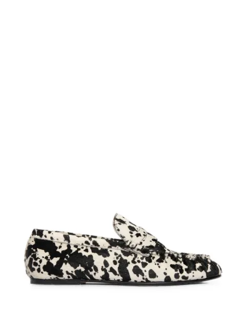 FREDA SALVADOR Sydney calf-hair loafers White 3030