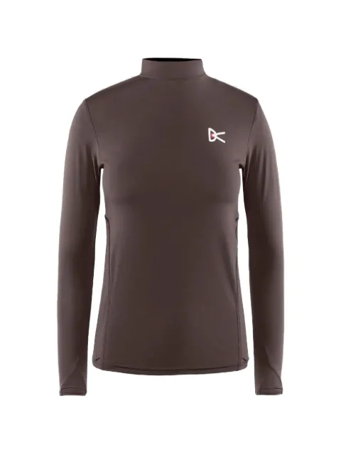 District Vision high-neck long-sleeve T-shirt Brown DVW0034A
