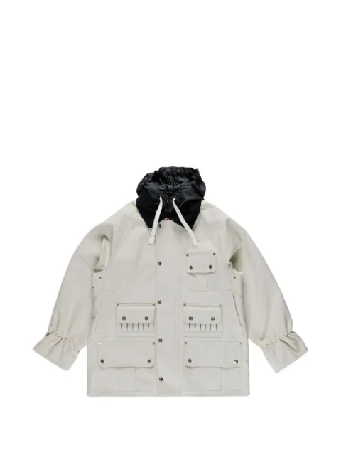 La Fetiche Rene long-sleeve utility jacket Neutrals RENEAW25ECR