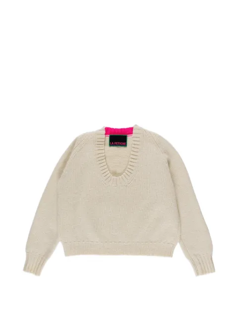 La Fetiche loose-fit jumper Neutrals EDSS26ECR
