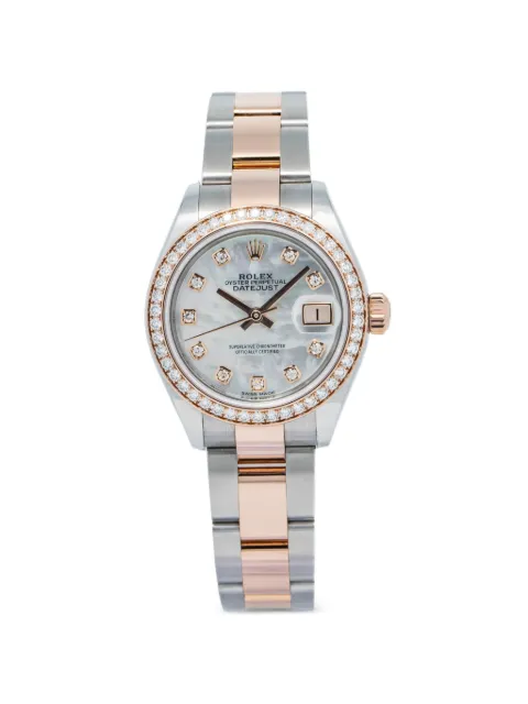 Rolex Datejust diamond 28mm watch White 279381RBR