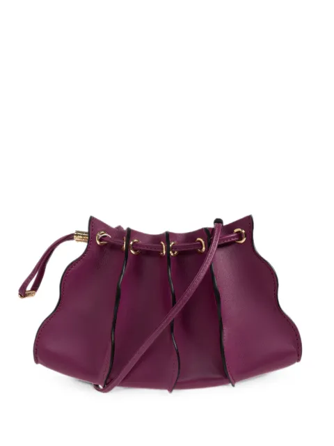 Ulla Johnson Adria Small leather bucket bag Purple PF261188