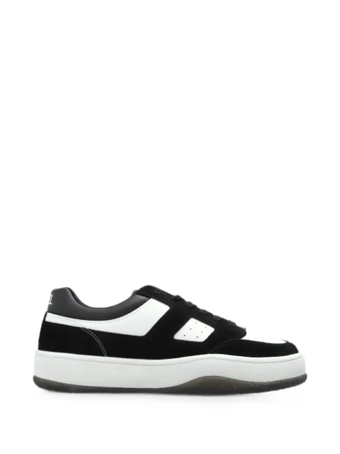 Diesel S-D-LONG LOW leather low-top sneakers Black Y03606P7750