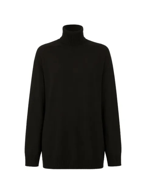 Rick Owens oversized turtleneck sweater Black RU02F4626M09