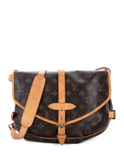 Louis Vuitton Pre-Owned Saumur Handbag Monogram Canvas 30 crossbody bag Brown 0E688SDTIB05JDLF