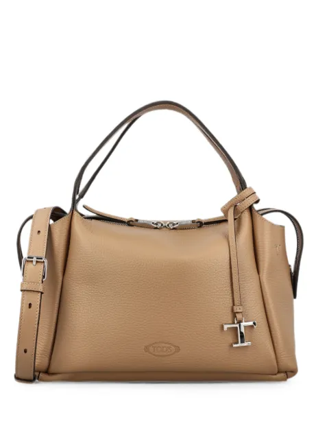 Tod's T Timeless pebbled leather tote bag Neutrals XBWAPAU9200QRI