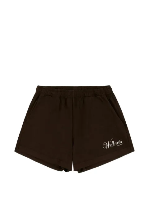 Sporty & Rich Disco mini shorts Brown SH075711083BR29100COTTON