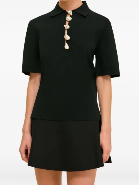 Cult Gaia Jaffa pearl top Black SWTTP38021YV3698
