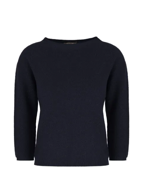 Fabiana Filippi boat-neck knit sweater Blue MAD216F398M333