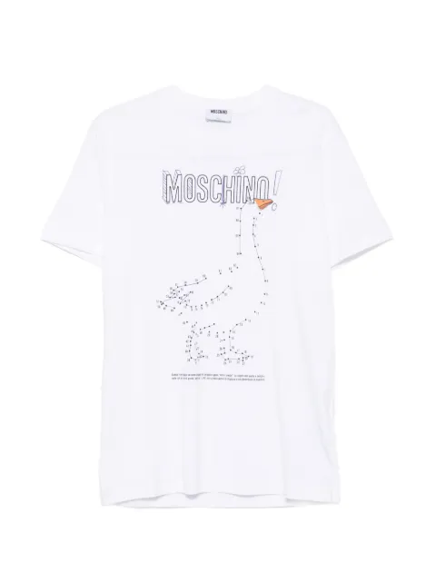 Moschino logo-print short-sleeve T-shirt White 262ZZZ0715