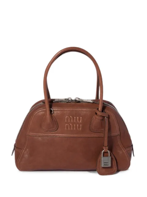 Miu Miu Vivant nappa leather bag Brown 5BB200VOOO2BBL