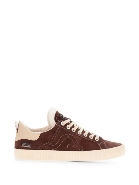 springa Wavy suede logo-patch sneakers Brown WAVYSUEDEBROWN