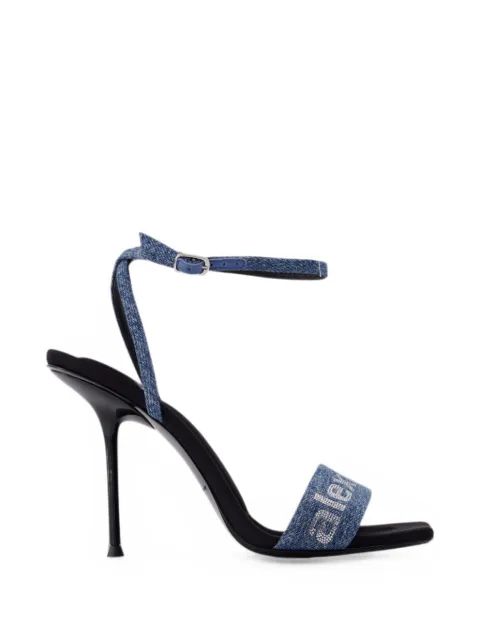 Alexander Wang Julie Billboard crystal-embellished sandals Blue 30326S010473