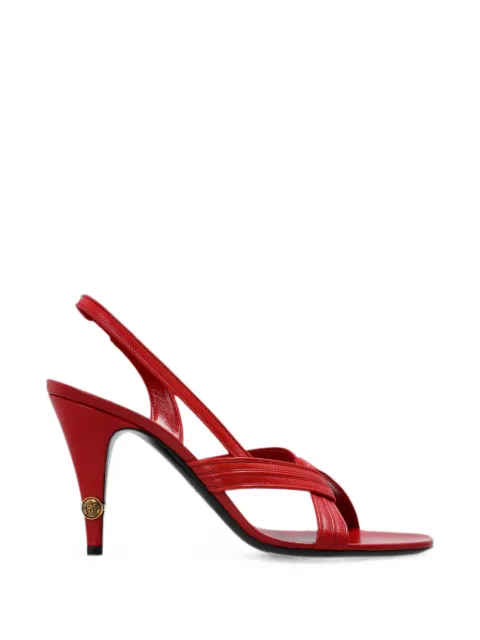 Versace Gianni crossover-strap sandals Red 10255871A17623