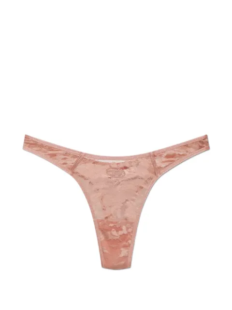 Diesel Micro-Punch-Utlt logo-plaque lace thong Pink A233270DRAK