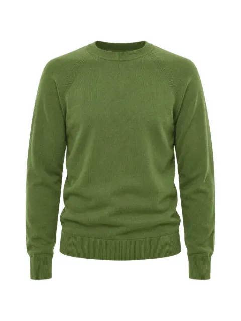 Paolo Pecora crew-neck raglan-sleeve sweater Green 24IC1M0A054F0025687