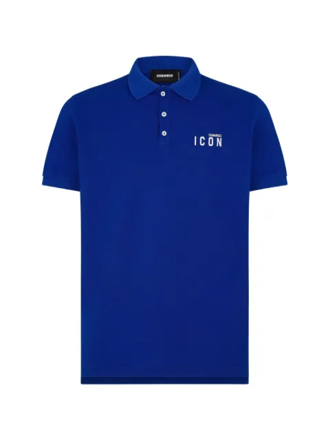 DSQUARED2 Icon logo-print polo shirt Blue S79GL0001S22743