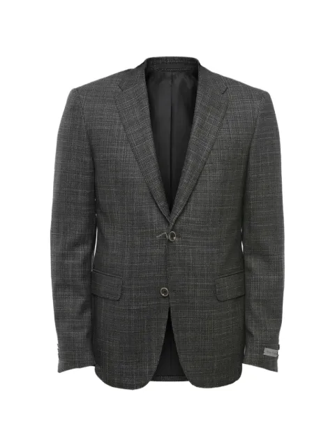 Corneliani single-breasted checked blazer Grey 846R499837246014