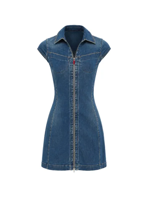 Diesel zip-up denim mini dress Blue A232980IFBY