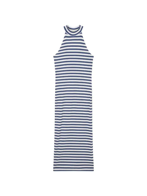 Ea7 Emporio Armani striped ribbed-knit dress Blue 7W001028AF12654FB348