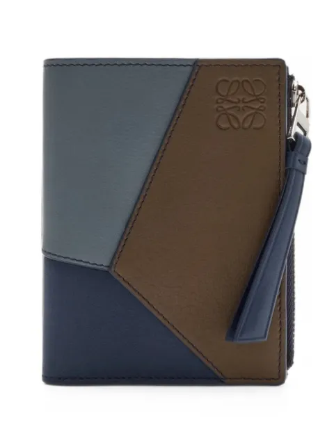 LOEWE Puzzle compact wallet Blue C510W73X09