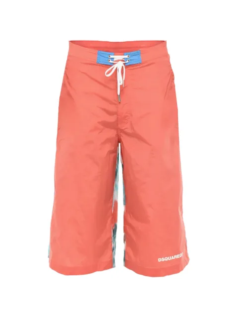 DSQUARED2 tie-dye drawstring-fastening maxi swim shorts Pink D7BM35060ISA01