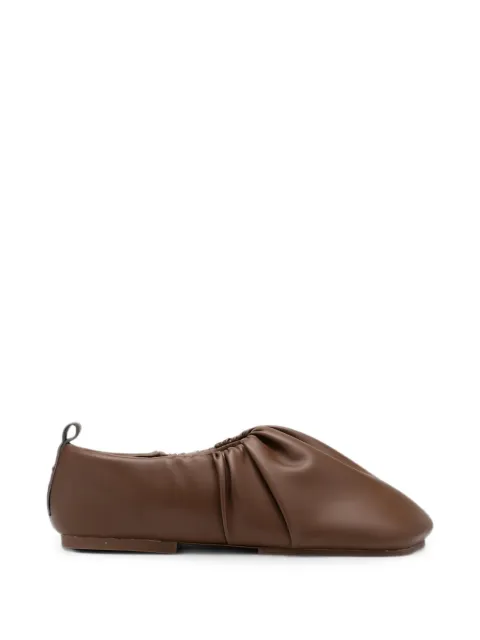 YUME YUME Wrinkle ballet flats Brown WRF0002