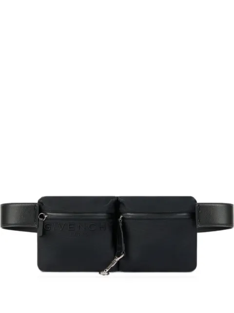 Givenchy logo-embossed buckle-fastening belt bag Black BK50G7K21W