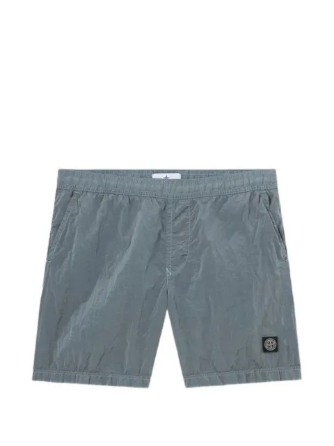 Stone Island logo-patch swim shorts Blue L2S15B100004S0043