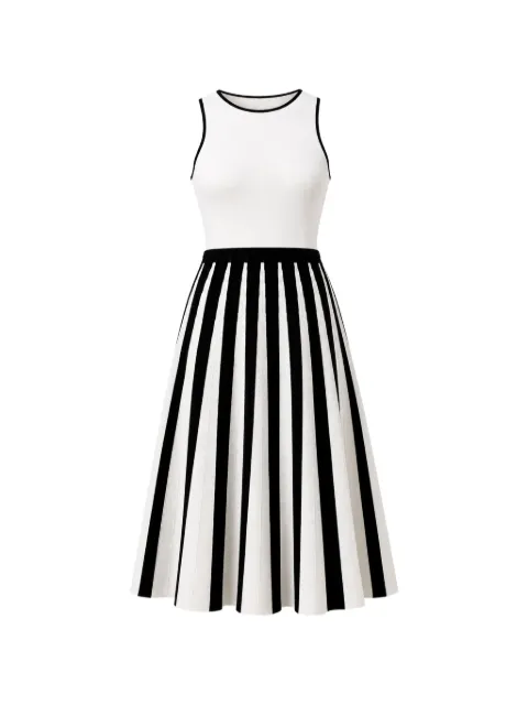 BOSS striped ribbed maxi dress White 50553253