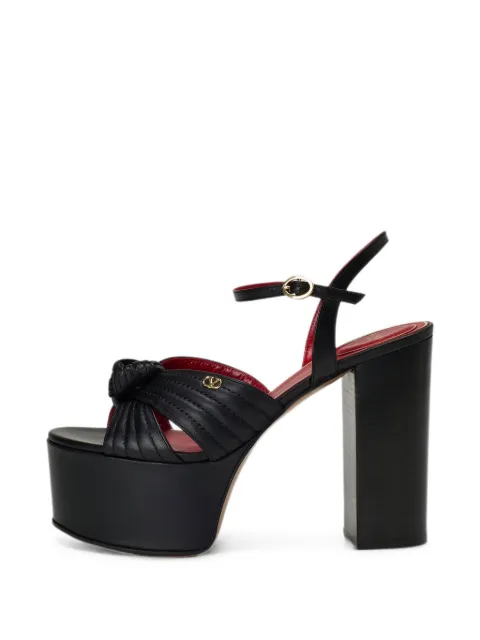 Valentino Garavani Panthea platform leather sandals Black WS0NS1BEY