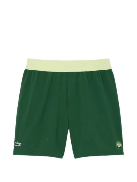 Lacoste x Roland Garros perforated shorts Green GH0336