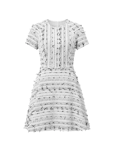 BOSS tweed short-sleeve mini dress White 50556927