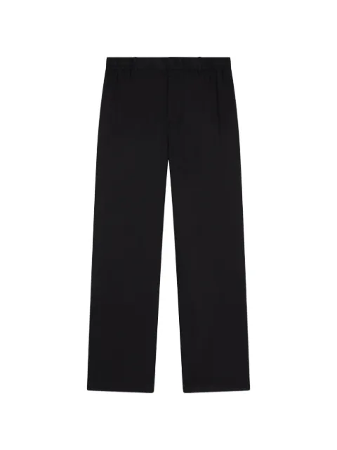 Armani Exchange elasticated-waist wide-leg trousers Black XM002298AF22715