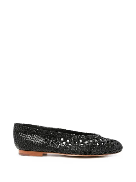 Dragon almond-toe ballet flats Black 5105