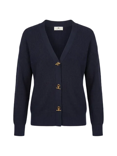 Elisabetta Franchi V-neck knit cardigan Blue MK01S66E2