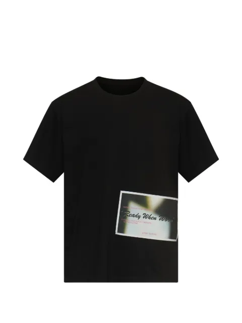 MM6 Maison Margiela patch cotton T-shirt Black SH0GC0080M20048