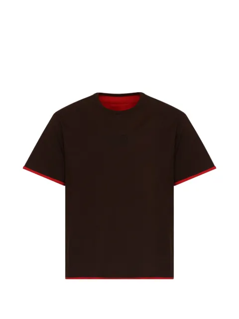 MM6 Maison Margiela reversible cotton T-shirt Brown SH0GC0074M20050