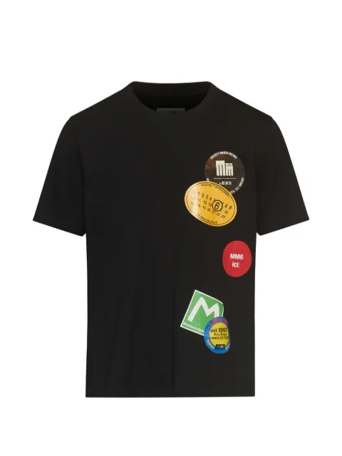 MM6 Maison Margiela cotton jersey T-shirt Black SH0GC0081M20048