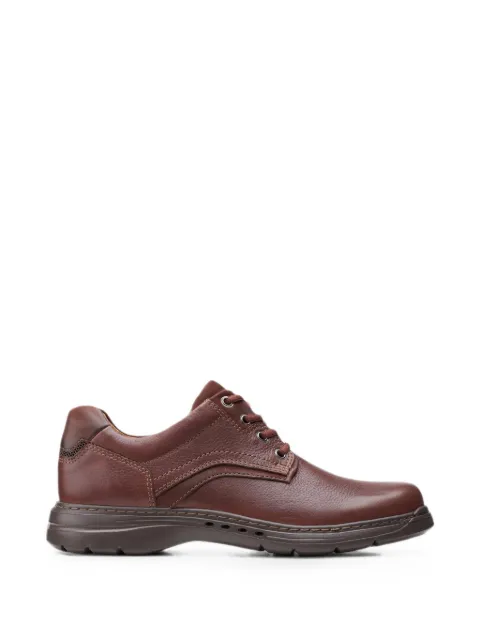 Clarks Originals Un Brawley Pace leather shoes Brown 26151782