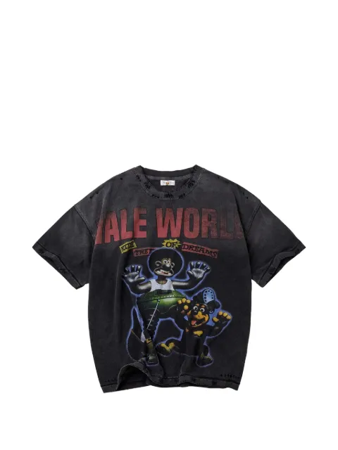 Vale graphic-print T-shirt Black VAL301