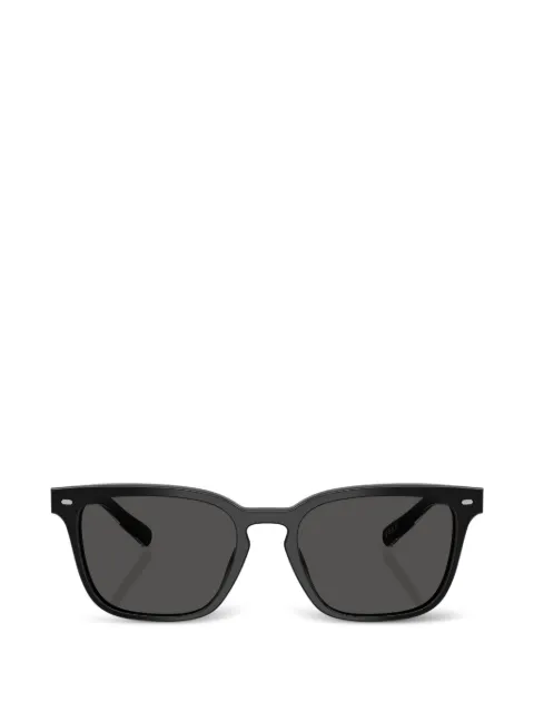 Brooks Brothers rectangle-frame sunglasses Black BB5057U606487